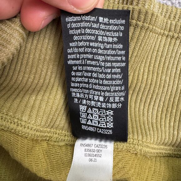 Pink By Victoria's Secret Active Ribbed Leggings Womens Medium Green Compression - Picture 6 of 16